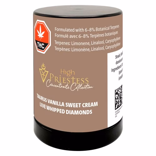 High Priestess - Taurus Vanilla Sweet Cream Live Whipped Diamonds