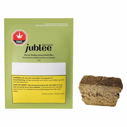 Jublee Extracts - Blonde Mediterranean Hash Slice - Indica - 2.5g