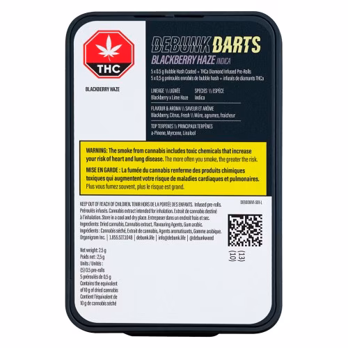 DEBUNK - Blackberry Haze Triple-Infused Bubble Hash Darts
