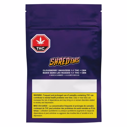 SHRED'EMS - Cloudberry Snoozers CBN:THC Soft Chews