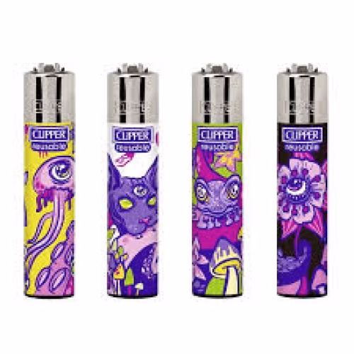 Clipper Pyscho Animals Lighters