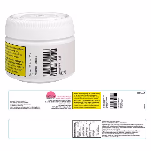 Monjour - Melon Berry Nano CBD Gummies