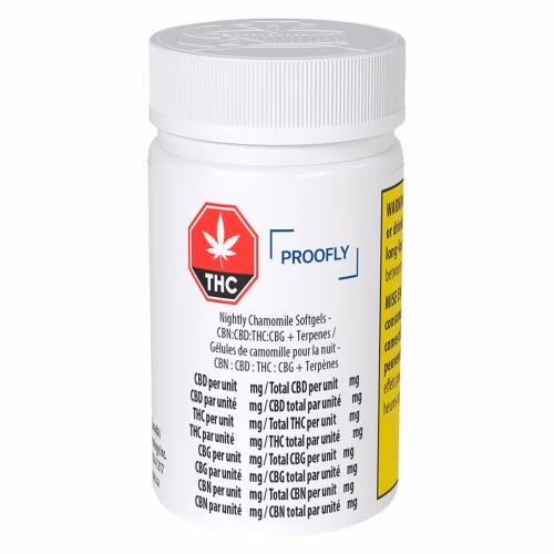 Proofly - Nightly Chamomile Softgels - CBN:CBD:THC:CBG + Terpenes