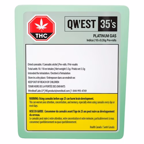 Qwest - 35's Platinum Gas Pre-Roll