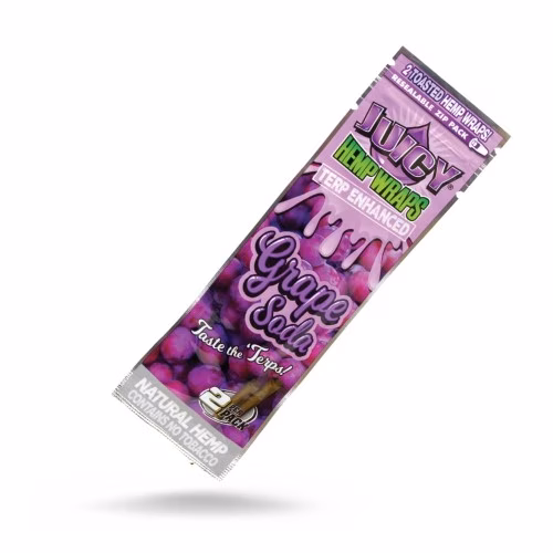 Juicy Hemp Wraps Terp Enhanced - Grape Soda