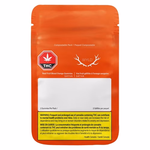 Wyld - Real Fruit Blood Orange 3:1 CBC:THC Soft Chews
