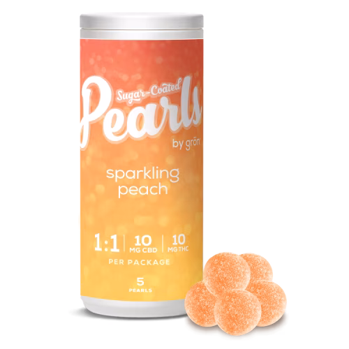 Pearls by Grön - Sparkling Peach 1:1 CBD:THC