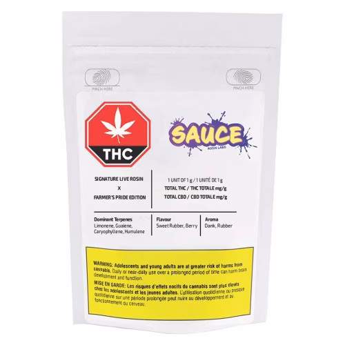Sauce Rosin Labs - Sauce Rosin Labs - Signature Live Rosin Farmer's Pride Edition (Chilly Willy)- 1g