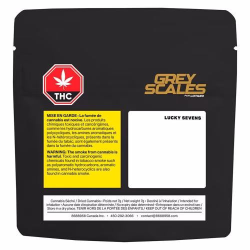 Greyscales - Lucky Sevens - Gas Face