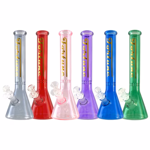 Fortune | Prism 12" Colored Beaker Bong- Multiple Colours