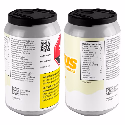Versus - Peach Yuzu 1:2 THC/CBC Rapid Seltzer