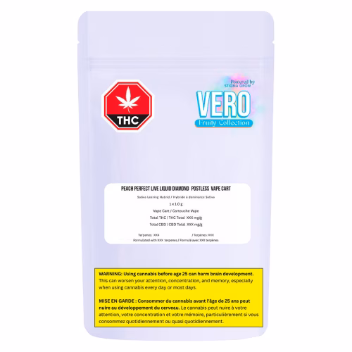 VERO - Peach Perfect Live Liquid Diamond POSTLESS Vape Cart