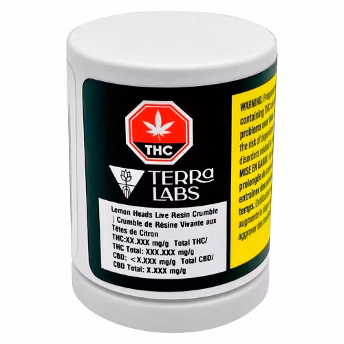 Terra Labs - Lemon Heads / Lemon OG Live Resin Crumble