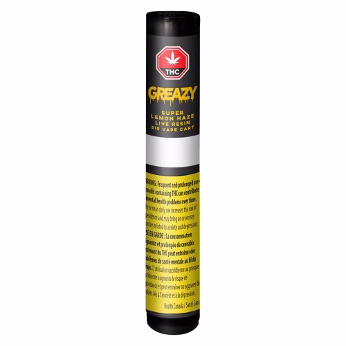 GREAZY - Super Lemon Haze Live Resin 510 Thread Cartridge