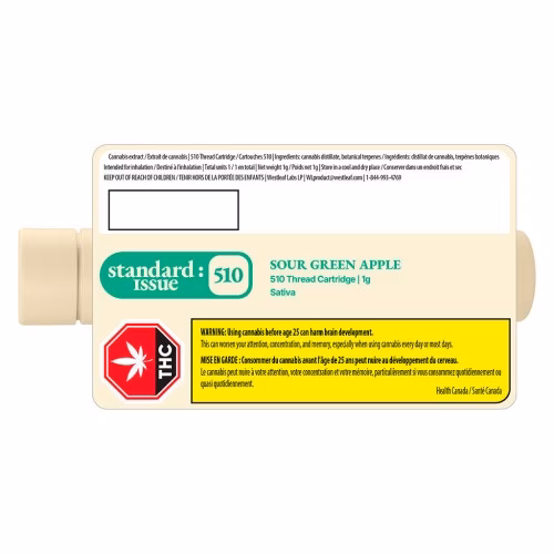 Standard Issue - Sour Green Apple 510 Thread Cartridge