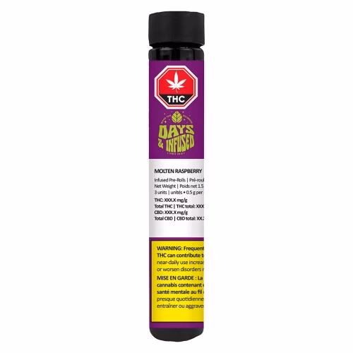 Days & Infused - Molten Raspberry Infused Pre-Roll