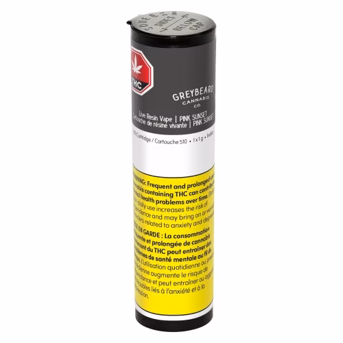 Greybeard - Pink Sunset Pure Live Resin 510 Thread Cartridge