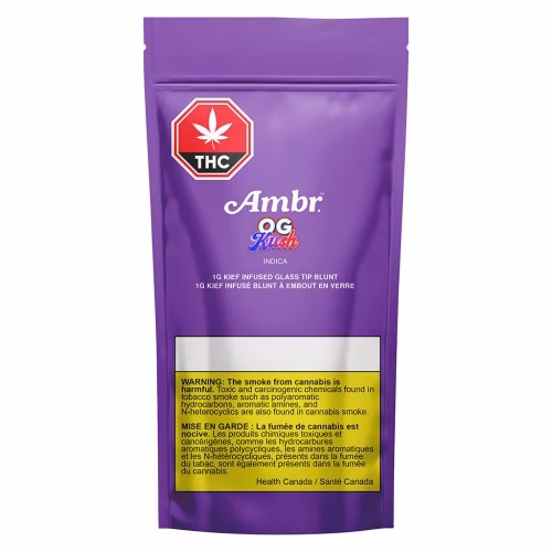 Ambr - Indica OG Kush Kief Infused Glass Tip Blunt
