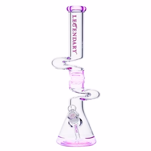 18" 7mm Legendary Wave Twist Beaker Bong
