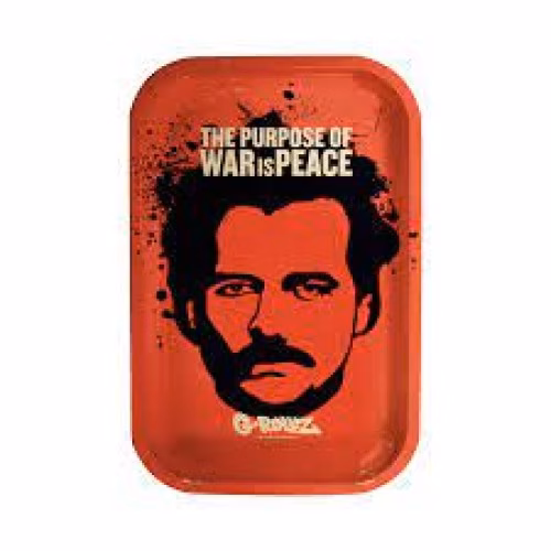 Medium metal rolling tray narco's War is Peace