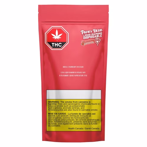 Papa's Herb - Indica Strawberry Cheese Liquid Diamond Disposable