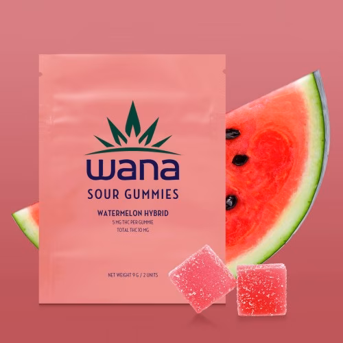 Wana - Watermelon Hybrid Sour Gummies