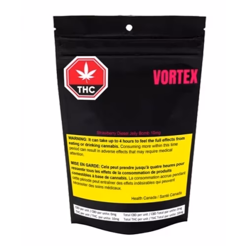 Vortex Cannabis - Strawberry Diesel 10mg THC Jelly Bomb