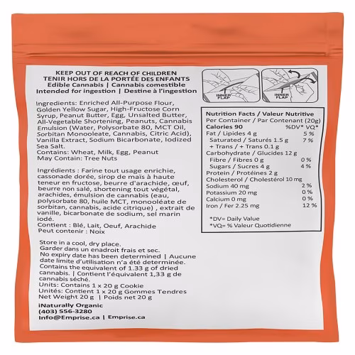 Emprise Canada - Peanut Butter 10:10 Cookie