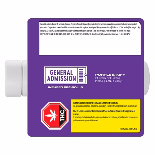 General Admission - HI-FI Purple Stuff Infused Pre-Roll
