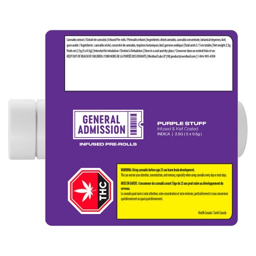 General Admission - Purple Stuff Infused Pre-Roll