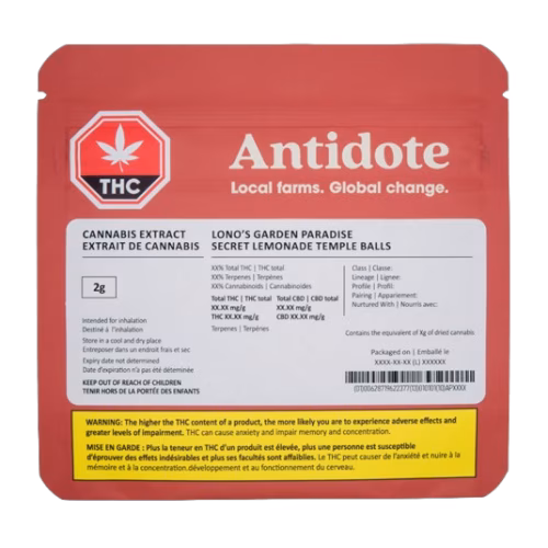 Antidote - Secret Lemonade Temple Balls