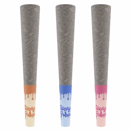 Sticky Greens - Disti Sticks - Tasty Trio - Swirl Series Infused Pre-Roll