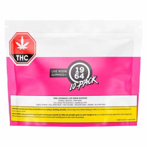 1964 - Pink Lemonade Live Rosin Gummies (Multi-pack of 10)