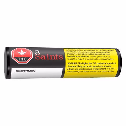 3Saints - Blueberry Muffinz Pre-Roll
