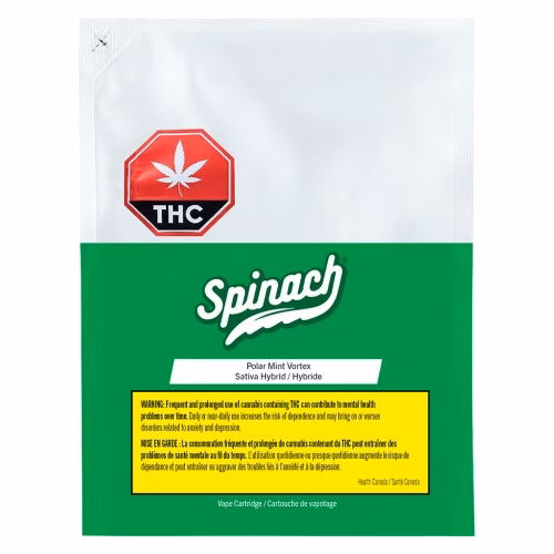 Spinach - Polar Mint Vortex 510 Thread Cartridge
