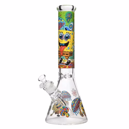14" 7mm Arsenal Trippy Sponge Beaker BONG