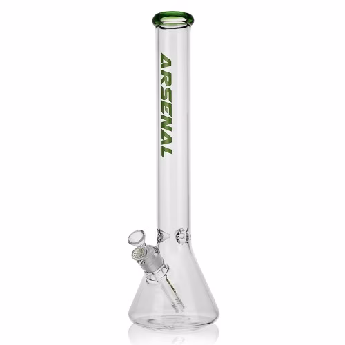 14" Arsenal Colored Rim Beaker Bong