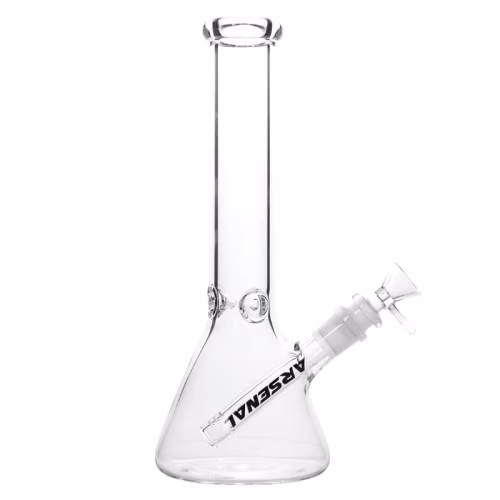10" 5mm Clear Glass Beaker Bong
