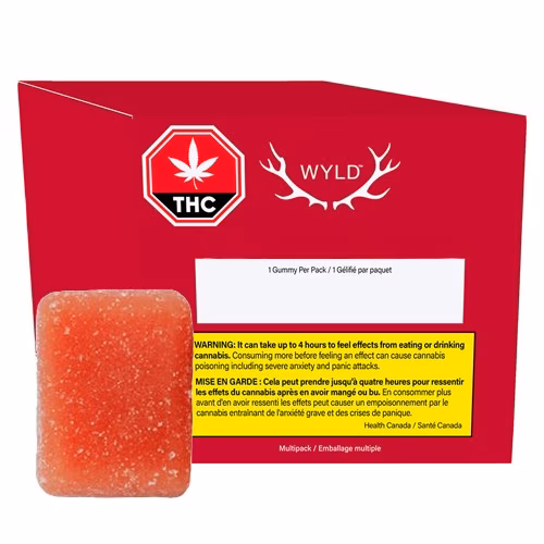 Real Fruit Pomegranate Gummies 1:1 THC:CBD (Multi-pack of 10)