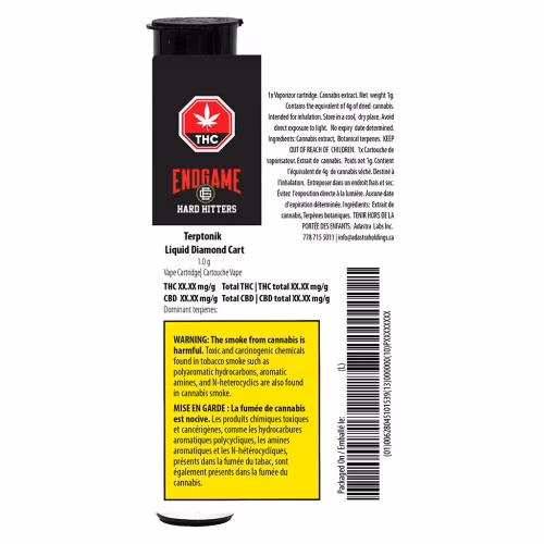 Endgame - Hard Hitters Terptonik Liquid Diamond 510 Thread Cartridge