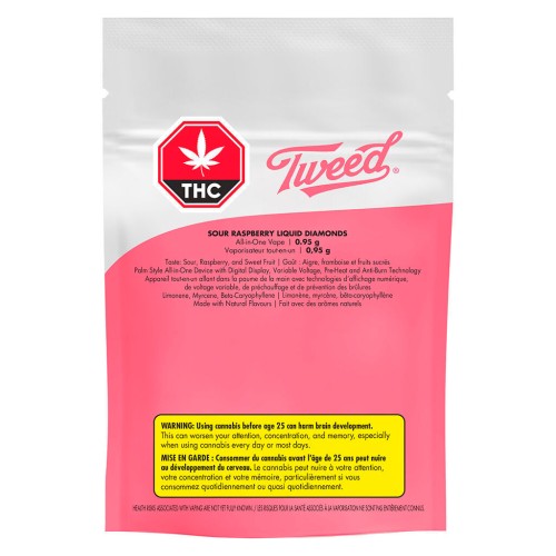 Tweed - Sour Raspberry Liquid Diamonds AIO