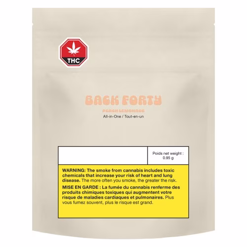 Back Forty - Peach Lemonade All-In-One Vape