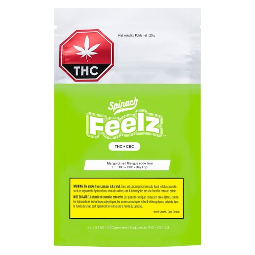 Spinach FEELZ - THC+CBC Higher Dayz Mango Lime Gummies