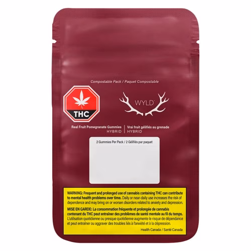 Wyld - Real Fruit Pomegranate Gummies 1:1 THC:CBD