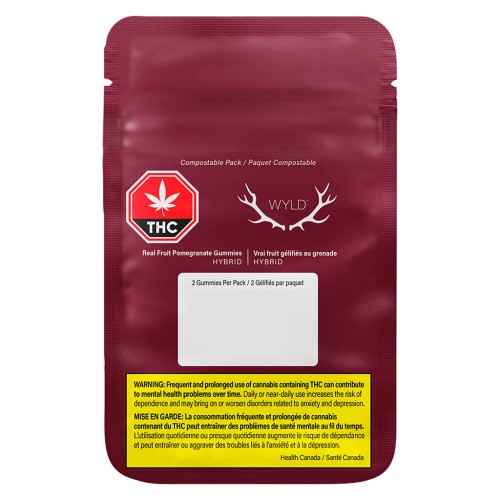 WYLD - Real Fruit Pomegranate Gummies 1:1 THC:CBD