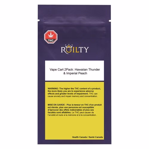 Roilty Concentrates - Hawaiian Thunder & Imperial Peach 510 Thread Cartridge