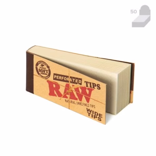 Raw Tips Wide Perforated (50  booklets)