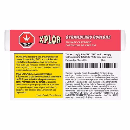 XPLOR - Strawberry Cyclone 510 Thread Cartridge