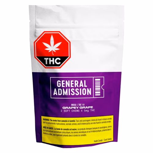 General Admission - Grapey Grape THC Soft Chew (1:0)