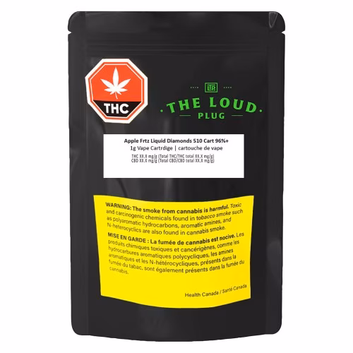 The Loud Plug - Apple Frttr Liquid Diamonds 510 Cart